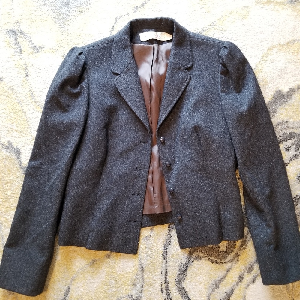 Vintage (Young) Pendleton's Charcoal Wool Blazer